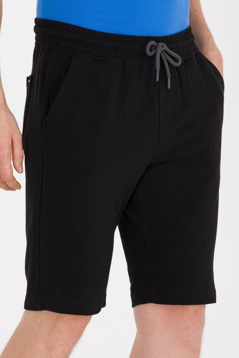 Erkek Siyah Örme Şort - 50263258021