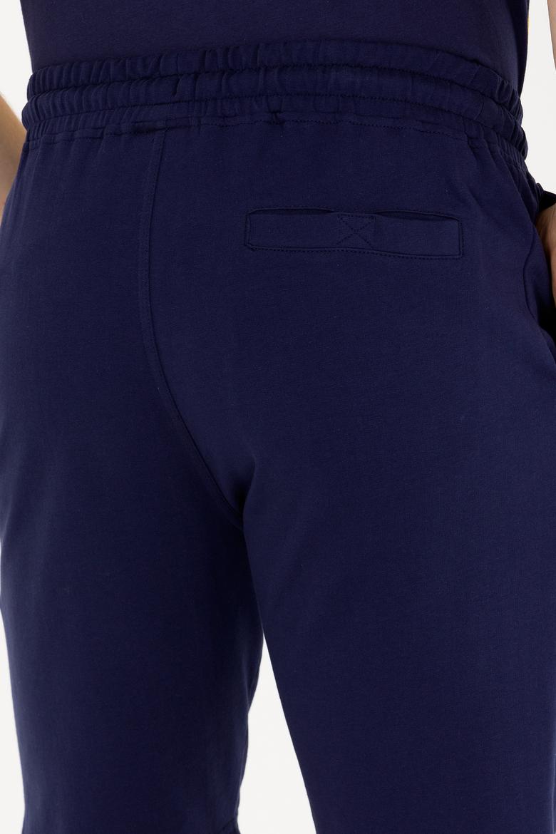 Erkek Lacivert Örme Şort - 50263423006