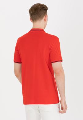 Erkek Kırmızı Basic Polo Yaka Tişört - 50264890028