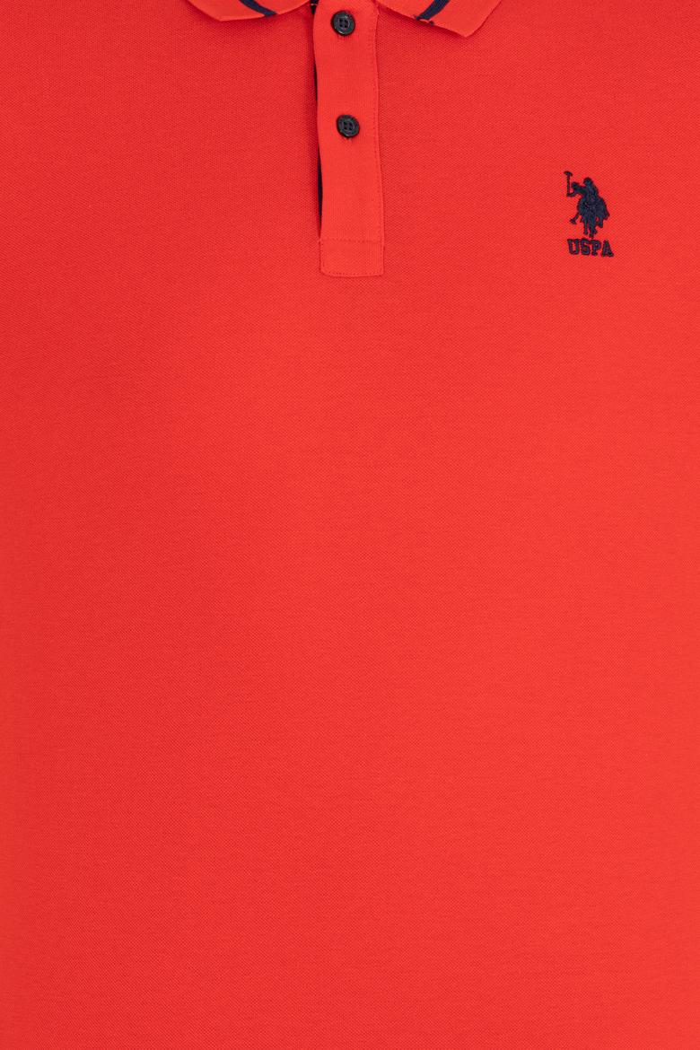 Erkek Kırmızı Basic Polo Yaka Tişört - 50264890028
