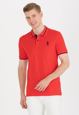 Erkek Kırmızı Basic Polo Yaka Tişört - 50264890028