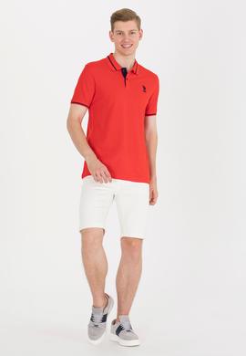 Erkek Kırmızı Basic Polo Yaka Tişört - 50264890028