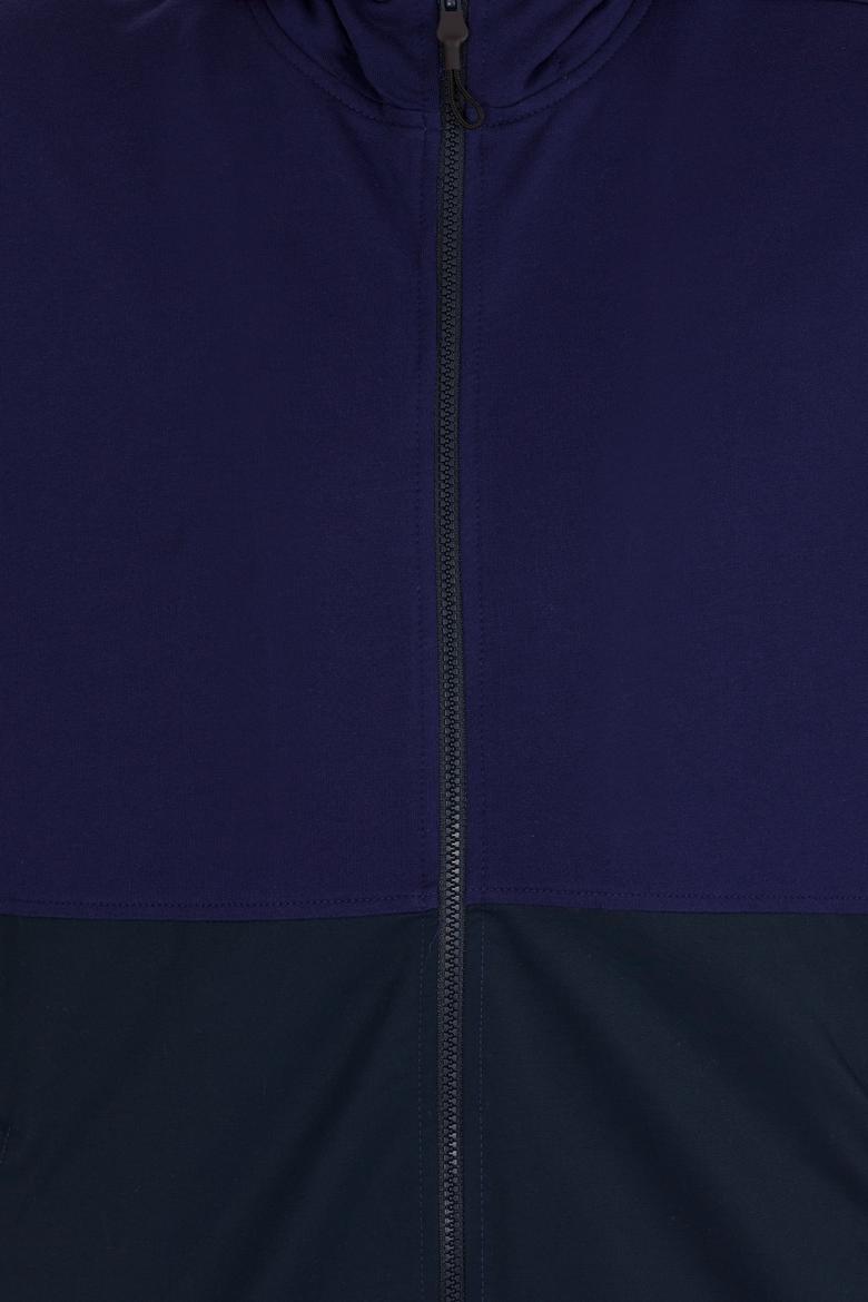 Erkek Lacivert Kapüşonlu Örme Hırka - 50248612006