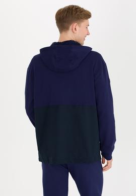 Erkek Lacivert Kapüşonlu Örme Hırka - 50248612006