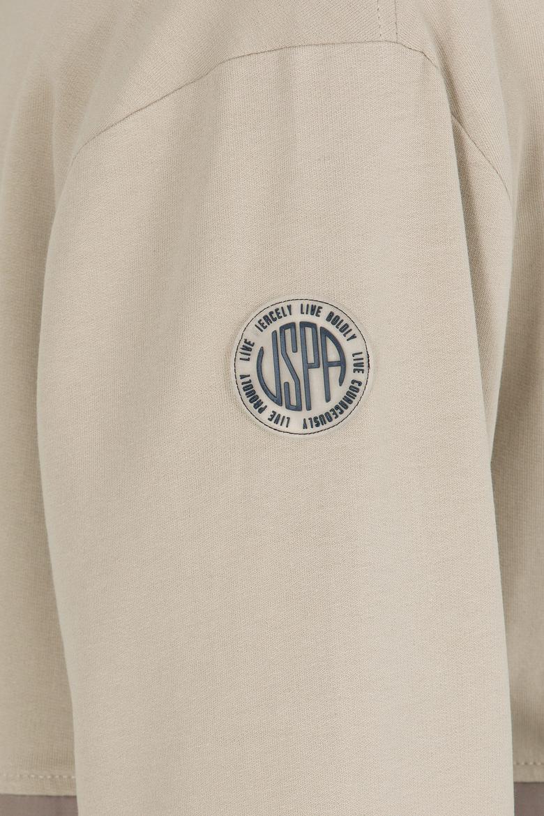 Erkek Haki Kapüşonlu Örme Hırka - 50248612015