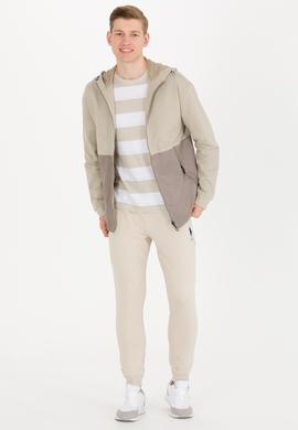 Erkek Haki Kapüşonlu Örme Hırka - 50248612015