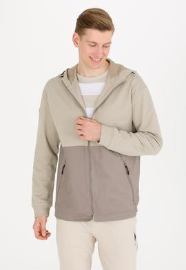 Erkek Haki Kapüşonlu Örme Hırka - 50248612015