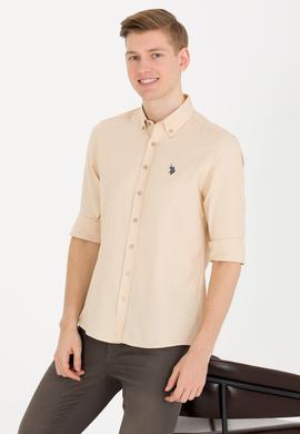 Erkek Camel Uzun Kollu Basic Gömlek - 50265664106