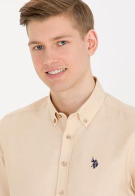 Erkek Camel Uzun Kollu Basic Gömlek - 50265664106