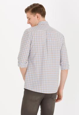 Erkek Mavi Kareli Gömlek - 50273954004