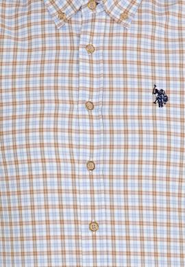 Erkek Mavi Kareli Gömlek - 50273954004