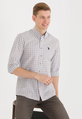 Erkek Mavi Kareli Gömlek - 50273954004