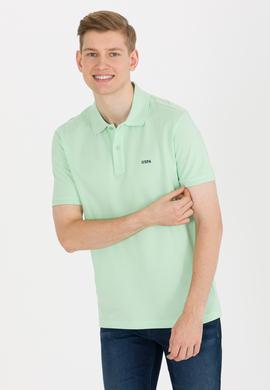 Erkek Mint Yeşili Basic Polo Yaka Tişört - 50264892218