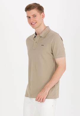 Erkek Haki Basic Polo Yaka Tişört - 50264892177