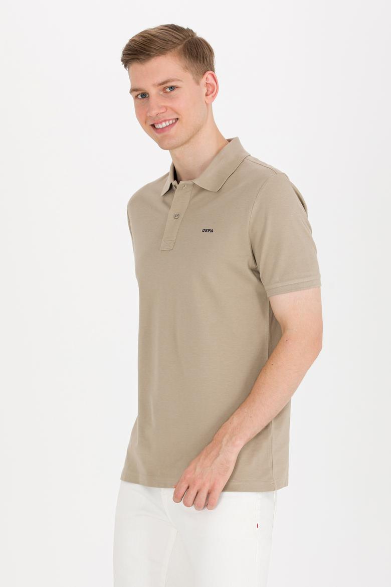 Erkek Haki Basic Polo Yaka Tişört - 50264892177