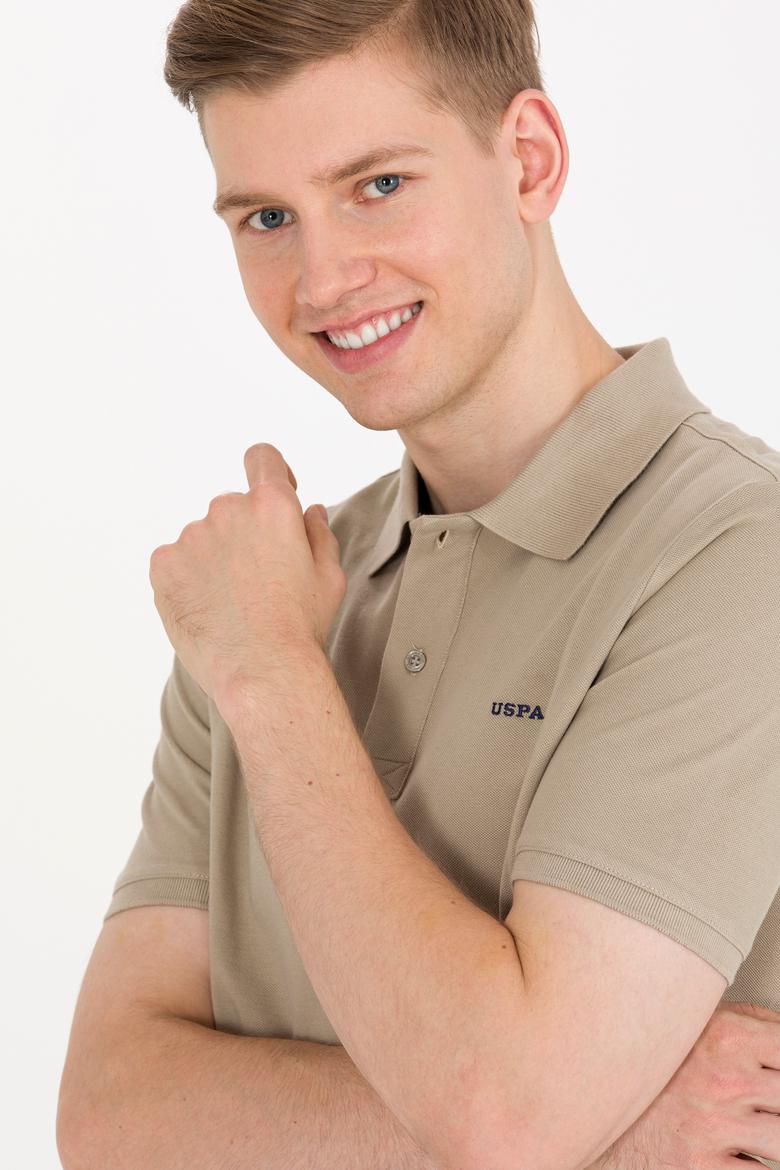Erkek Haki Basic Polo Yaka Tişört - 50264892177