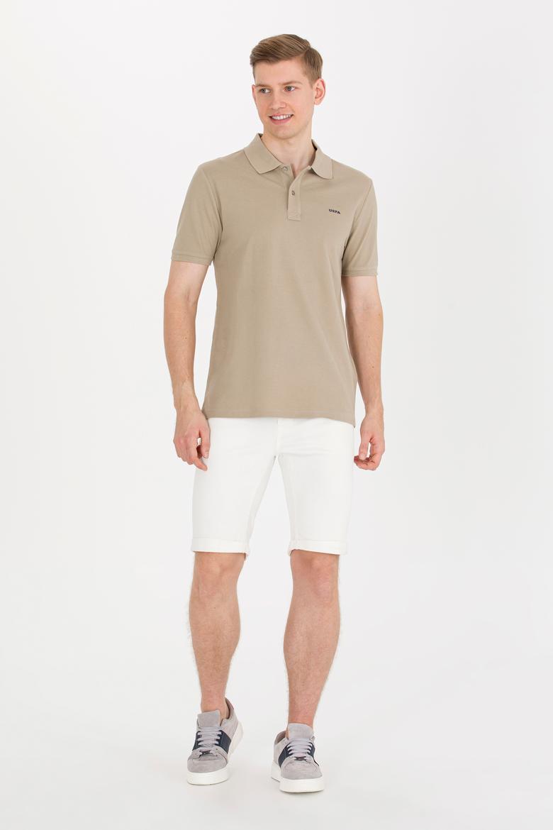 Erkek Haki Basic Polo Yaka Tişört - 50264892177