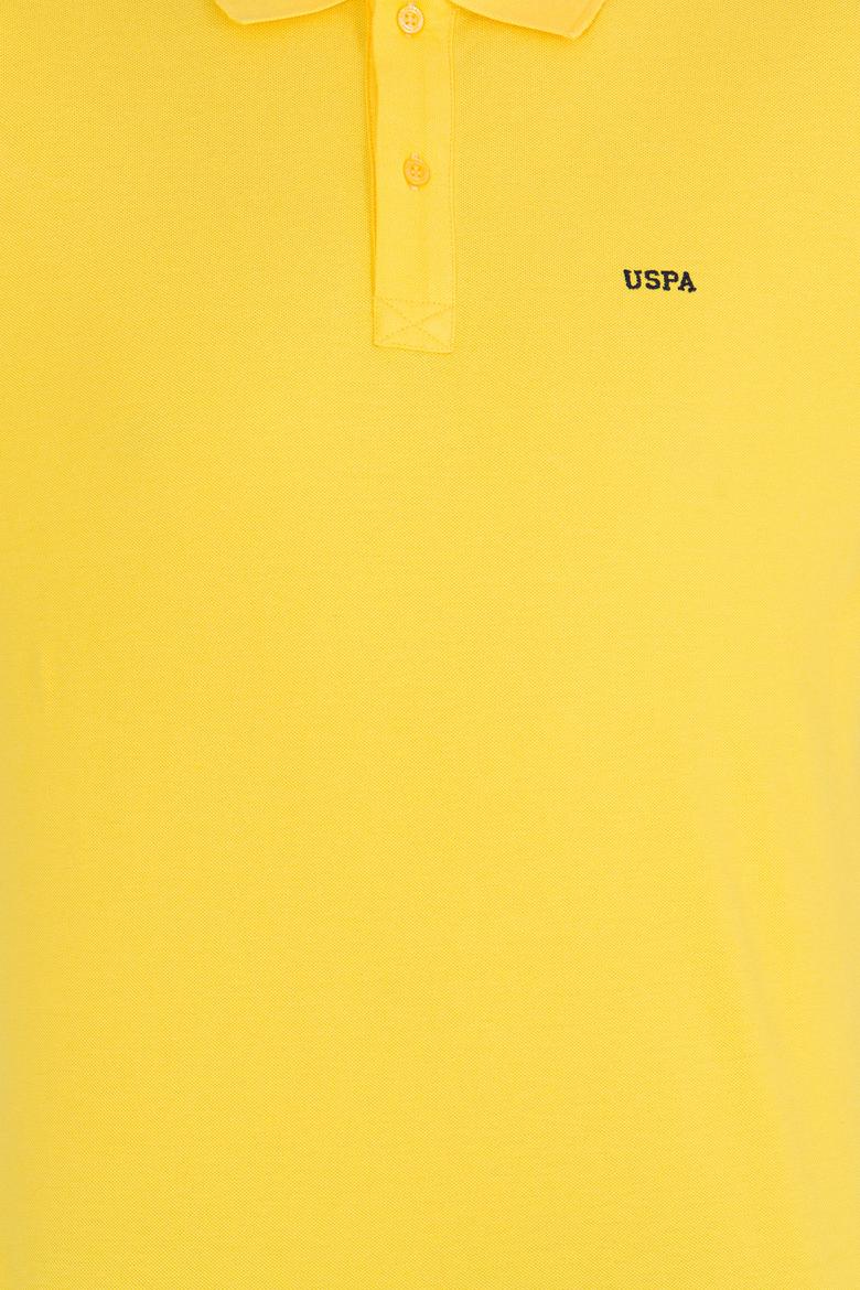 Erkek Koyu Sarı Basic Polo Yaka Tişört - 50264892048