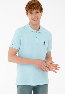 Erkek Aqua Polo Yaka Basic T-Shirt - 50232308142