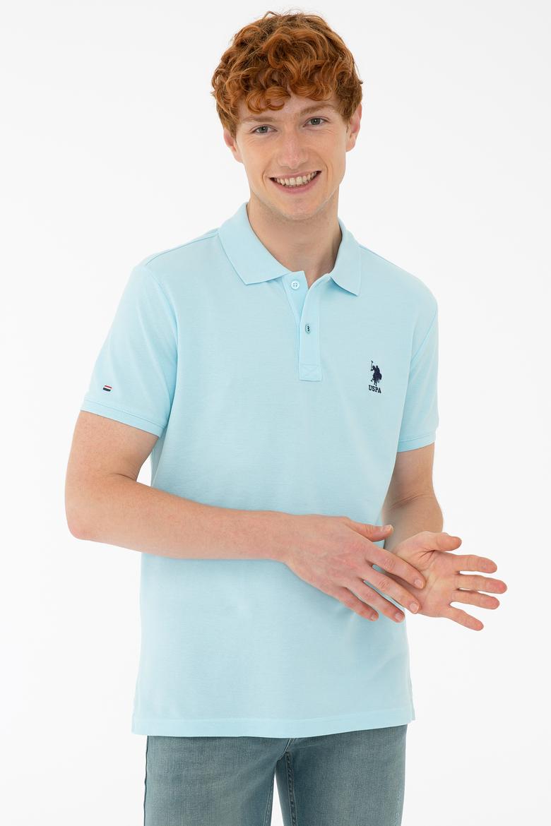 Erkek Aqua Polo Yaka Basic T-Shirt