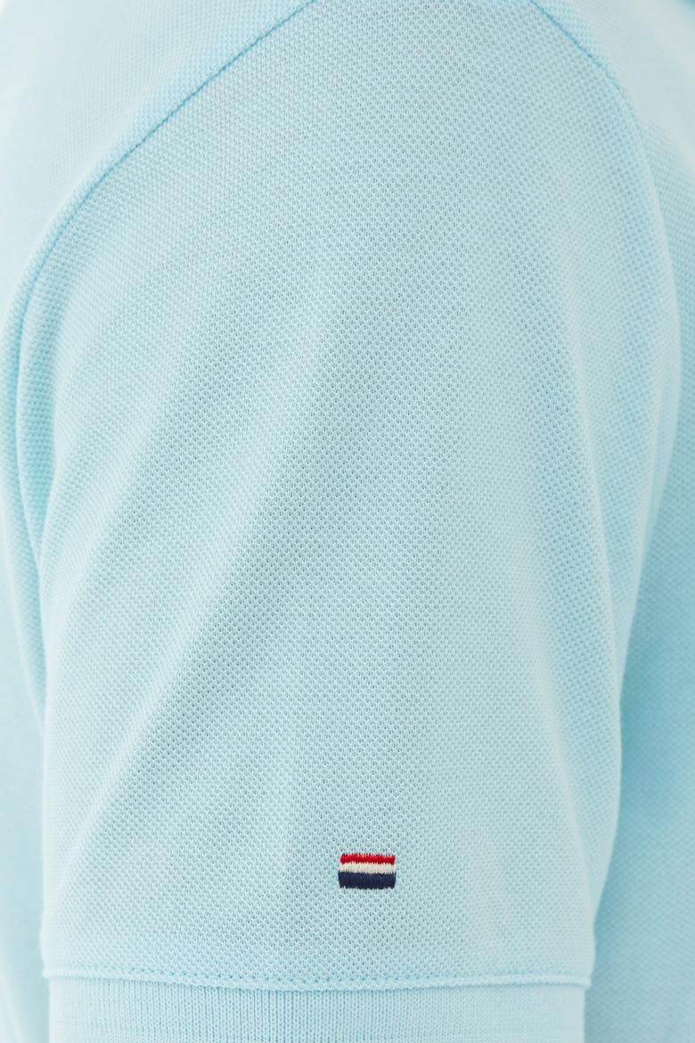 Erkek Aqua Polo Yaka Basic T-Shirt - 50232308142