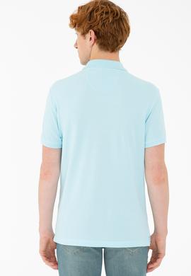 Erkek Aqua Polo Yaka Basic T-Shirt - 50232308142