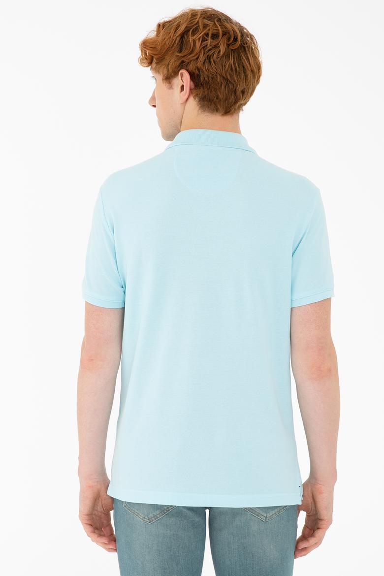Erkek Aqua Polo Yaka Basic T-Shirt - 50232308142