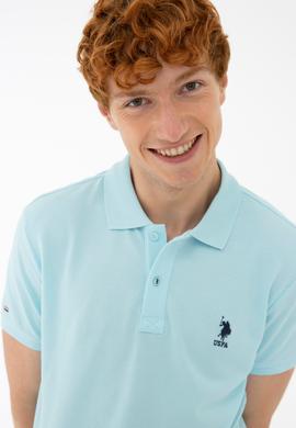 Erkek Aqua Polo Yaka Basic T-Shirt - 50232308142