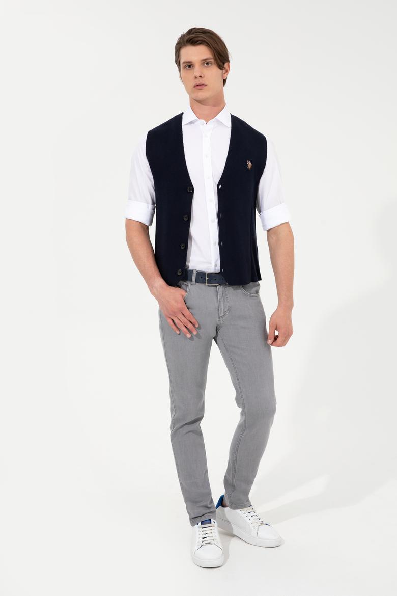 Erkek Lacivert Triko Hırka - 50237278008