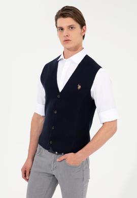 Erkek Lacivert Triko Hırka - 50237278008