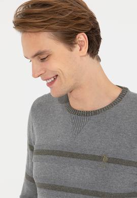 Erkek Gri Melanj Kazak - 50237607002