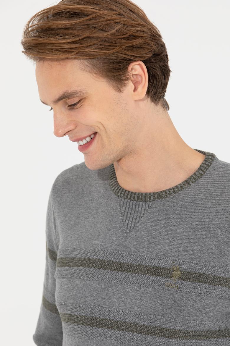 Erkek Gri Melanj Kazak - 50237607002