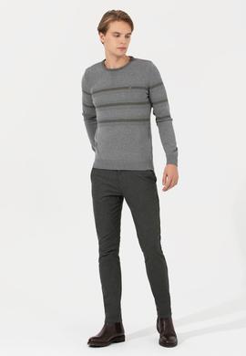 Erkek Gri Melanj Kazak - 50237607002