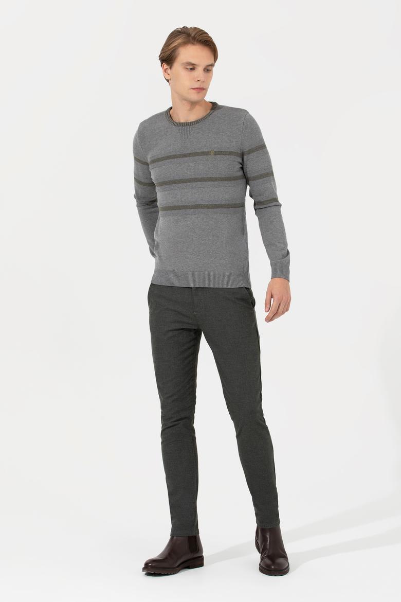 Erkek Gri Melanj Kazak - 50237607002