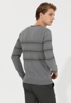 Erkek Gri Melanj Kazak - 50237607002