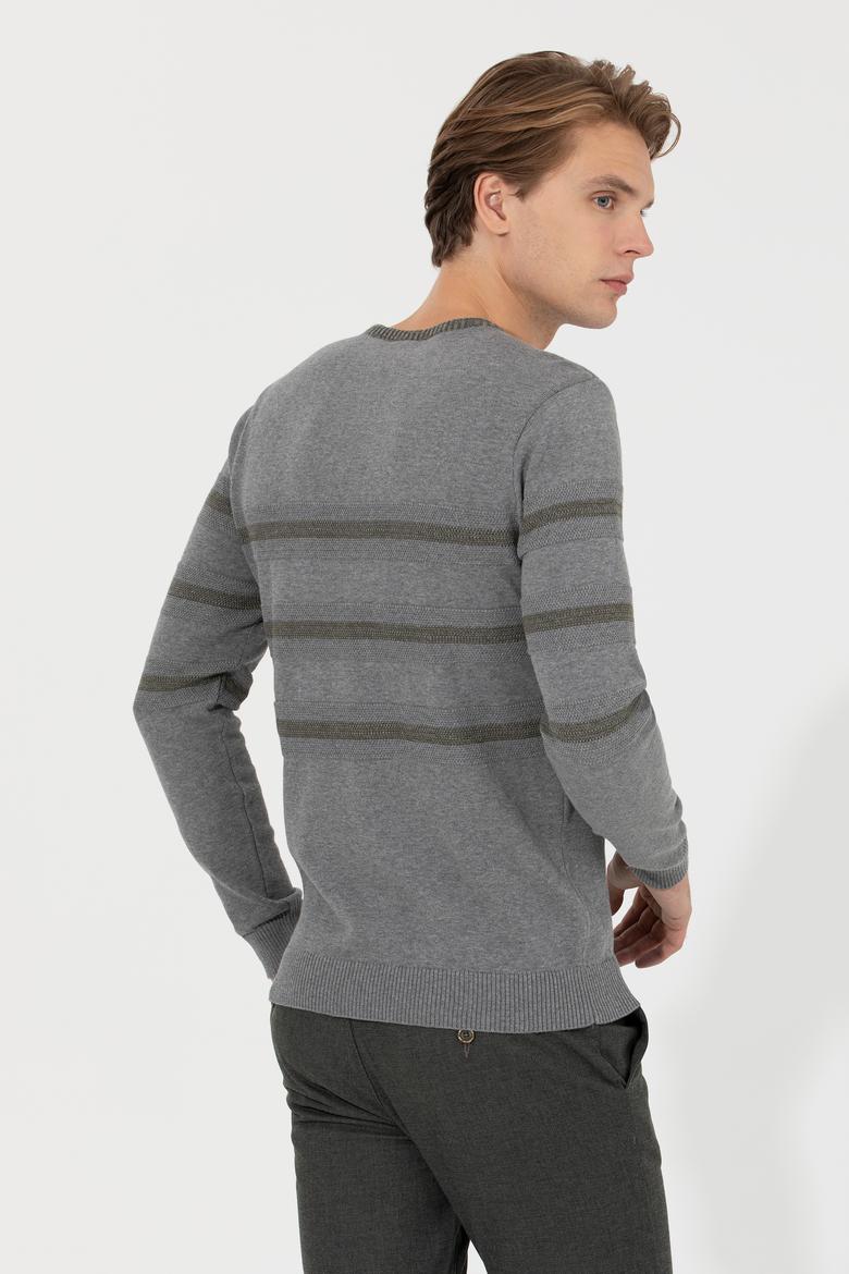 Erkek Gri Melanj Kazak - 50237607002