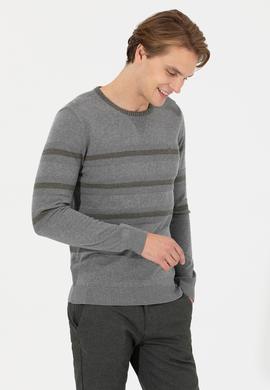 Erkek Gri Melanj Kazak - 50237607002