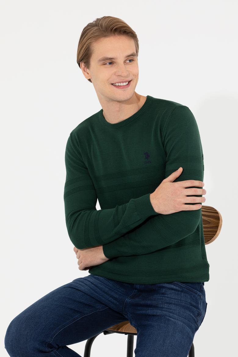 Erkek Yeşil Kazak - 50240246051