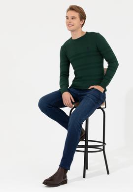 Erkek Yeşil Kazak - 50240246051