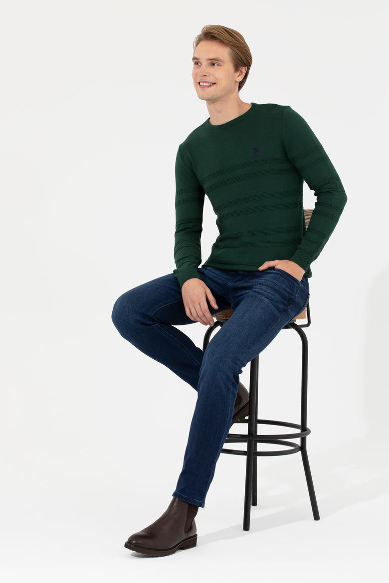 Erkek Yeşil Kazak - 50240246051