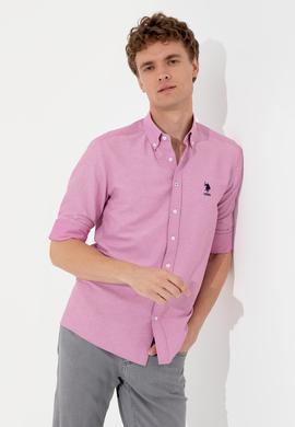 Erkek Menekşe Uzun Kollu Basic Gömlek - 50249490054