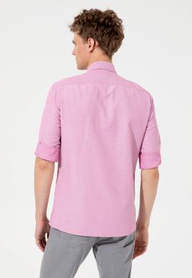 Erkek Menekşe Uzun Kollu Basic Gömlek - 50249490054