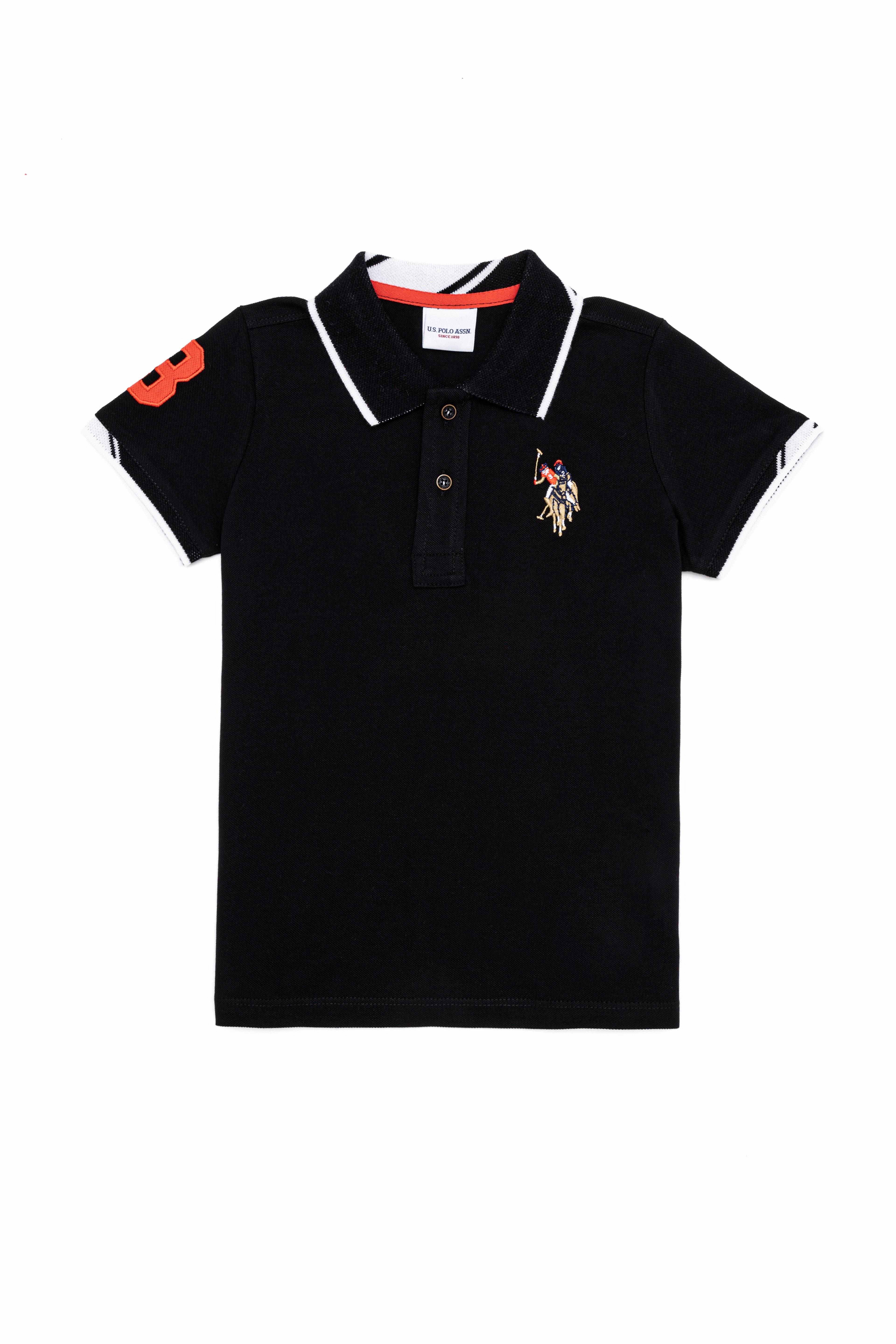Erkek Çocuk Siyah Polo Yaka Tişört - Image 1