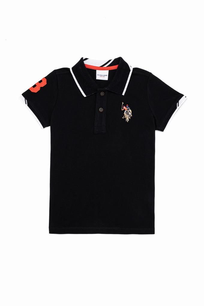 Erkek Çocuk Siyah Polo Yaka Tişört