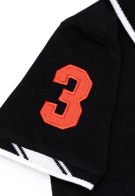 Erkek Çocuk Siyah Polo Yaka Tişört - 50249580167