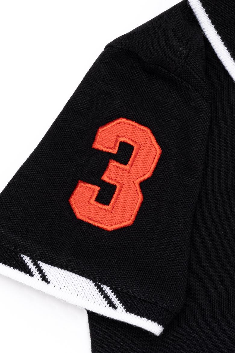 Erkek Çocuk Siyah Polo Yaka Tişört - 50249580167