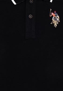 Erkek Çocuk Siyah Polo Yaka Tişört - 50249580167