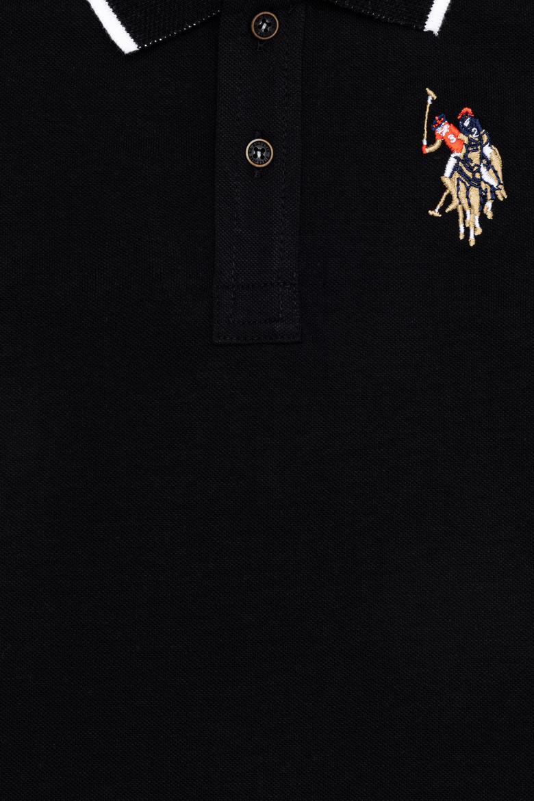 Erkek Çocuk Siyah Polo Yaka Tişört - 50249580167