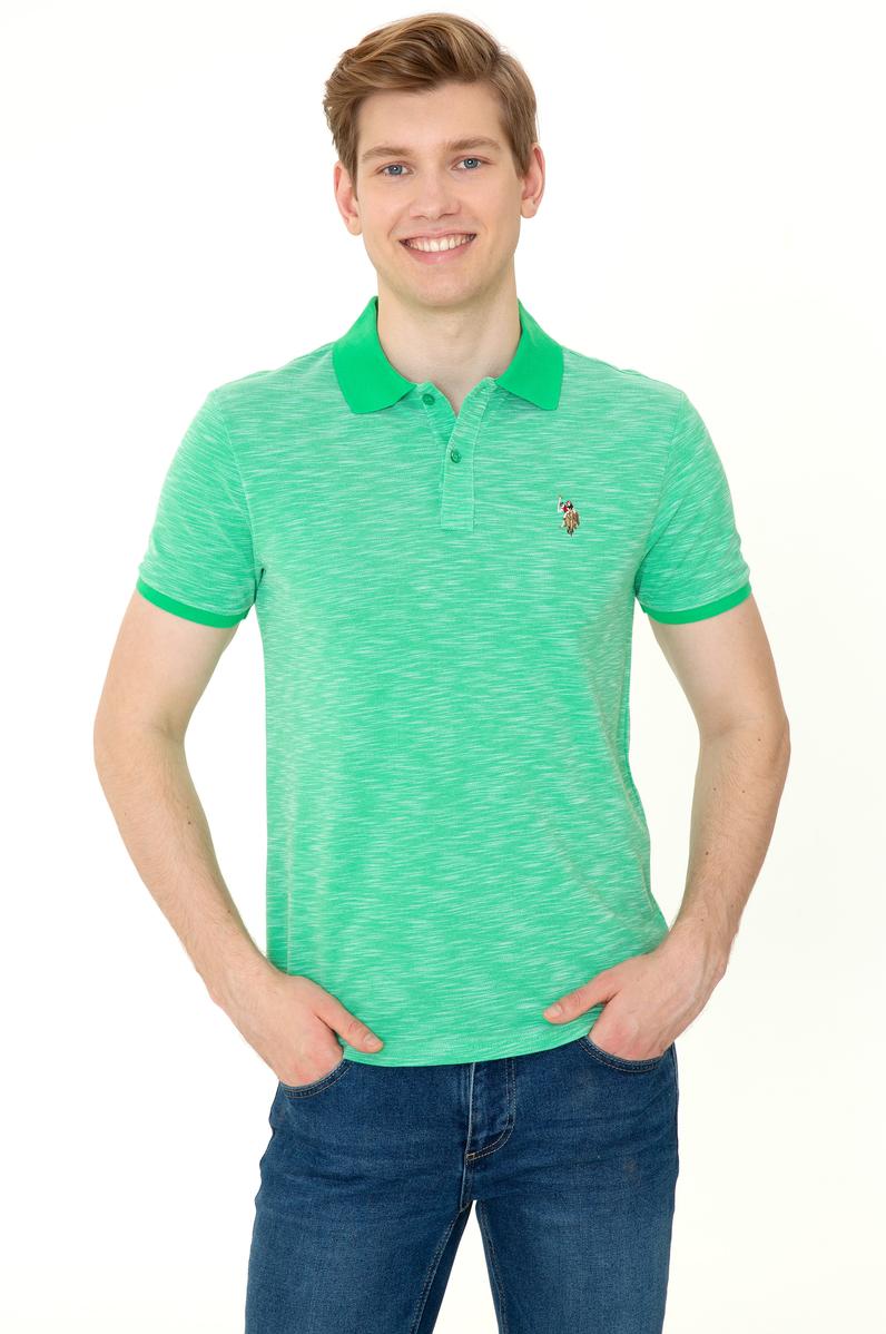 Erkek Elma Yeşili Polo Yaka Tişört