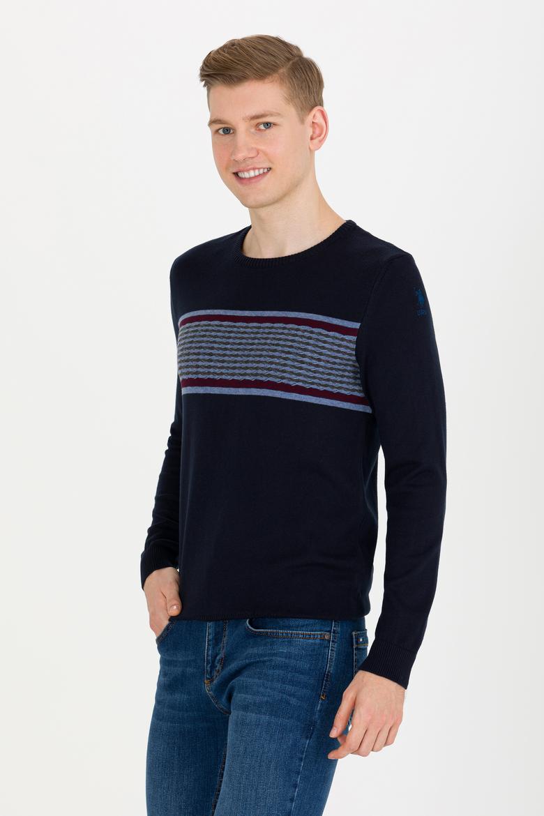 Erkek Lacivert Kazak - 50252305017